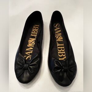 Sam and Libby for Target black classic ballet bow flats size 8